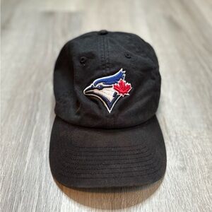 47 Black Cap with Blue and Red Logo